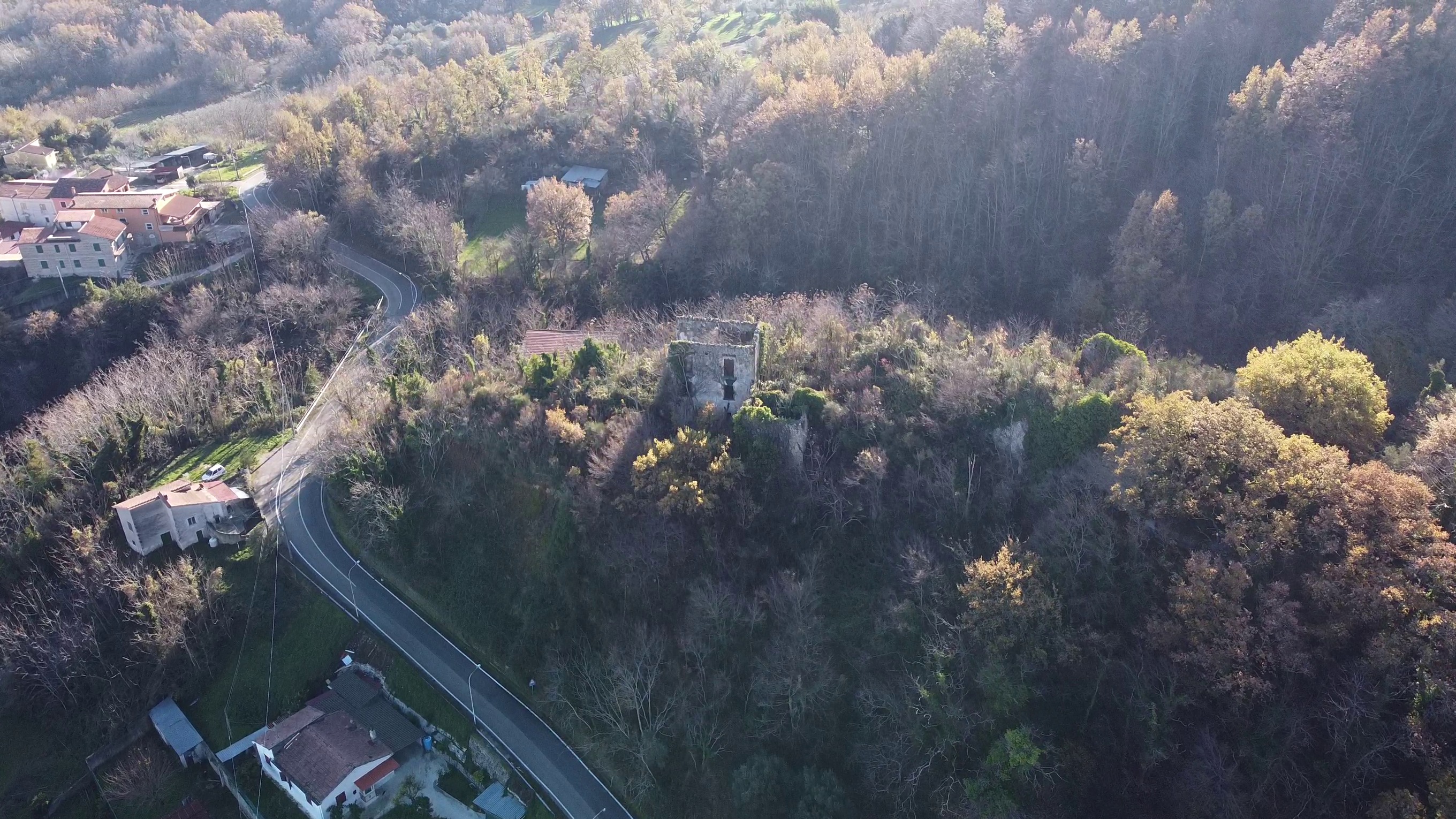 vedute aerea del Castello di Caspoli